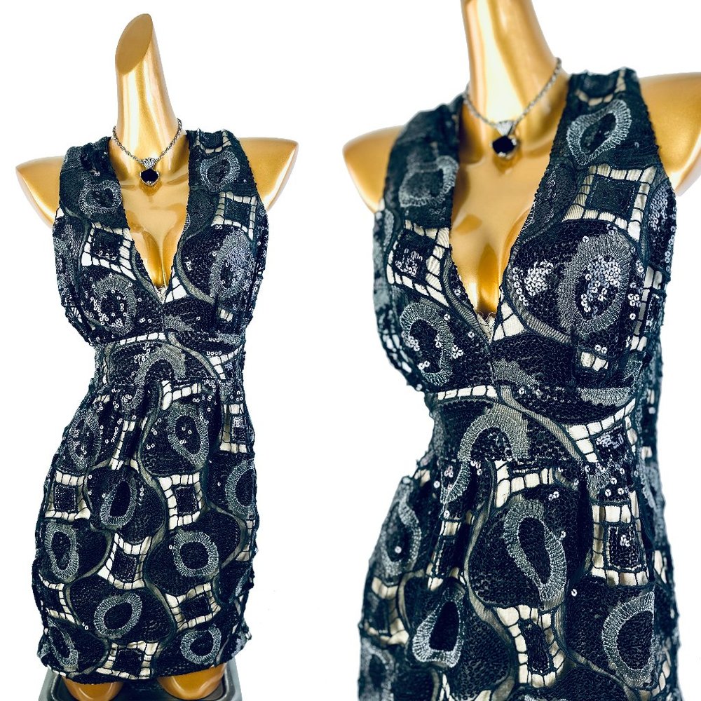 Vintage y2k grunge goth sheer mesh prom formal dress